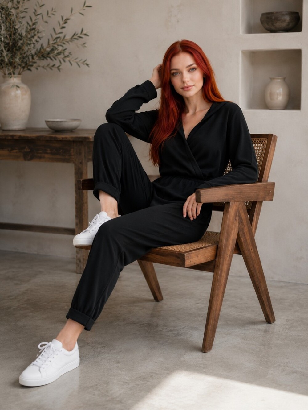 NAMA Toronto Enlighten Jogger Jumpsuit M Black Hooded Fleece Onesie CC
